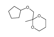 1,3-Dioxane,2-[(cyclopentyloxy)methyl]-2-methyl-(9CI) structure