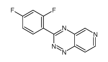3-(2,4-difluorophenyl)pyrido[3,4-e][1,2,4]triazine结构式