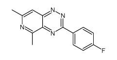 3-(4-fluorophenyl)-5,7-dimethylpyrido[3,4-e][1,2,4]triazine结构式