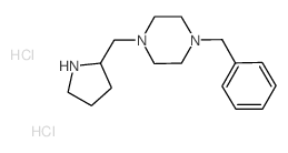 1-Benzyl-4-(2-pyrrolidinylmethyl)piperazine dihydrochloride Structure