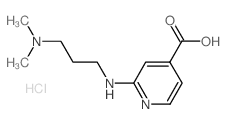 2-{[3-(Dimethylamino)propyl]amino}-isonicotinic acid hydrochloride Structure