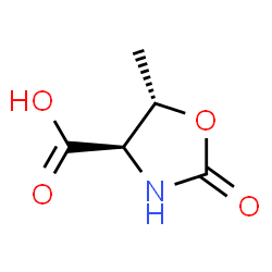 4-Oxazolidinecarboxylicacid,5-methyl-2-oxo-,(4R-trans)-(9CI)结构式