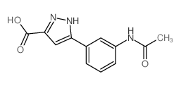 5-(3-ACETYLAMINOPHENYL)-1H-PYRAZOLE-3-CARBOXYLIC ACID picture