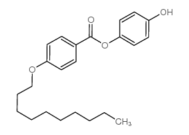 4-羟苯基-4-(癸基氧基)苯甲酸盐结构式