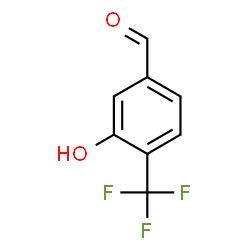 3-Hydroxy-4-(trifluoromethyl)benzaldehyde结构式