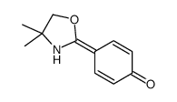 4-(4,4-dimethyl-1,3-oxazolidin-2-ylidene)cyclohexa-2,5-dien-1-one结构式