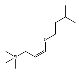 Silane, trimethyl[3-(3-methylbutoxy)-2-propenyl]-, (Z)- (9CI) Structure