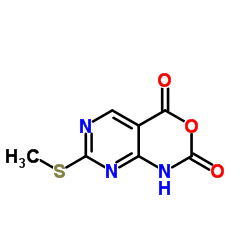 7-(METHYLTHIO)-1H-PYRIMIDO[4,5-D][1,3]OXAZINE-2,4-DIONE structure