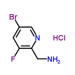 (5-溴-3-氟吡啶-2-基)甲胺盐酸盐结构式