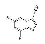 6-bromo-8-fluoroimidazo[1,2-a]pyridine-3-carbonitrile Structure