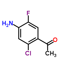 1-(4-Amino-2-chloro-5-fluoro-phenyl)-ethanone structure