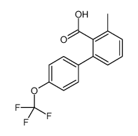2-methyl-6-[4-(trifluoromethoxy)phenyl]benzoic acid Structure