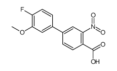 4-(4-fluoro-3-methoxyphenyl)-2-nitrobenzoic acid Structure