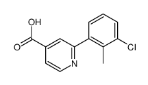 2-(3-chloro-2-methylphenyl)pyridine-4-carboxylic acid Structure