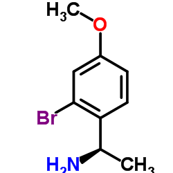 (1R)-1-(2-Bromo-4-methoxyphenyl)ethanamine Structure