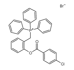 (2-(4-chlorobenzoyloxy)benzyl)triphenylphosphonium bromide Structure