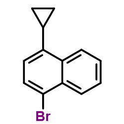 1-Bromo-4-cyclopropylnaphthalene结构式