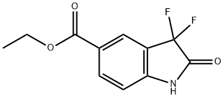 3,3-二氟-2-氧代-2,3-二氢-1H-吲哚-5-羧酸乙酯图片