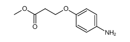 3-(4-amino-phenoxy)-propionic acid methyl ester结构式