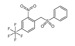 1-nitro-2-benzenesulfoxylmethyl-5-(pentafluorosulfanyl)benzene结构式