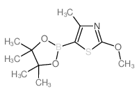 2-Methoxy-4-methyl-5-(4,4,5,5-tetramethyl-1,3,2-dioxaborolan-2-yl)-1,3-thiazole Structure