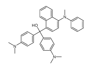 alpha,alpha-bis[4-(dimethylamino)phenyl]-4-(methylphenylamino)naphthalene-1-methanol structure