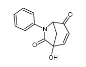 1-hydroxy-6-phenyl-6-azabicyclo[3.2.1]oct-2-ene-4,7-dione Structure