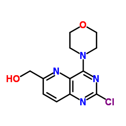 (2-chloro-4-morpholinopyrido[3,2-d]pyrimidin-6-yl)methanol结构式