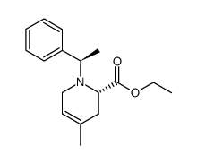 (6S)-1-[(R)-1-phenylethyl]-6-ethoxycarbonyl-4-methyl-3,4-didehydropiperidine Structure
