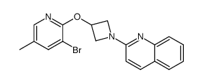 2-(3-((3-bromo-5-methylpyridin-2-yl)oxy)azetidin-1-yl)quinoline Structure