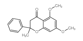 5,7-DIMETHOXY-2-METHYL-2-PHENYL-CHROMAN-4-ONE structure