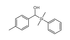 [dimethyl(phenyl)silyl](4-methylphenyl)methanol Structure
