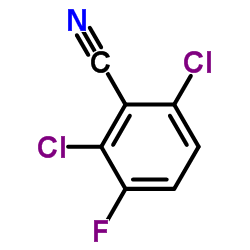 2,6-Dichloro-3-fluorobenzonitrile结构式