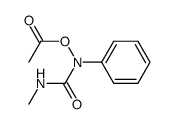 NACETOXYNPHENYLNMETHYLUREA structure