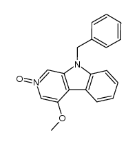 9-benzyl-4-methoxy-β-carboline-N-oxide结构式