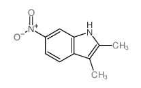 2,3-Dimethyl-6-nitro-1H-indole Structure