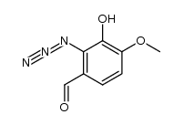 2-Azido-3-hydroxy-4-methoxy-benzaldehyd结构式