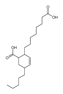 2-(7-carboxyheptyl)-5-pentylcyclohex-3-ene-1-carboxylic acid结构式