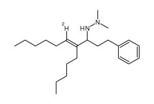 (E)-1,1-dimethyl-2-(4-pentyl-1-phenyldec-4-en-3-yl-5-d)hydrazine Structure