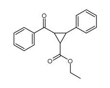 ethyl 3-benzoyl-2-phenylcyclopropanecarboxylate Structure