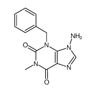 1-methyl-3-benzyl-9-aminoxanthine结构式