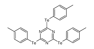 2,4,6-tris[(4-methylphenyl)tellanyl]-1,3,5-triazine Structure