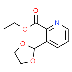 Ethyl 3-(1,3-dioxolan-2-yl)picolinate Structure