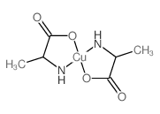 Copper,bis(L-alaninato-kN,kO)- structure