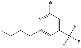 2-Bromo-6-butyl-4-trifluoromethyl-pyridine Structure