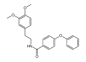 N-[2-(3,4-dimethoxyphenyl)ethyl]-4-phenoxybenzamide结构式