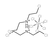 bis(2-chloroethyl)ammonium hexachlorostannate Structure