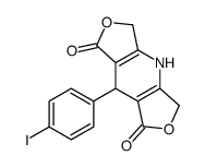 8-(4-iodophenyl)-3,4,5,8-tetrahydrodifuro[3,4-b:3',4'-f]pyridine-1,7-dione Structure