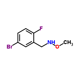 1-(5-Bromo-2-fluorophenyl)-N-methoxymethanamine结构式
