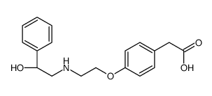 [4-(2-{[(2R)-2-Hydroxy-2-phenylethyl]amino}ethoxy)phenyl]acetic a cid Structure